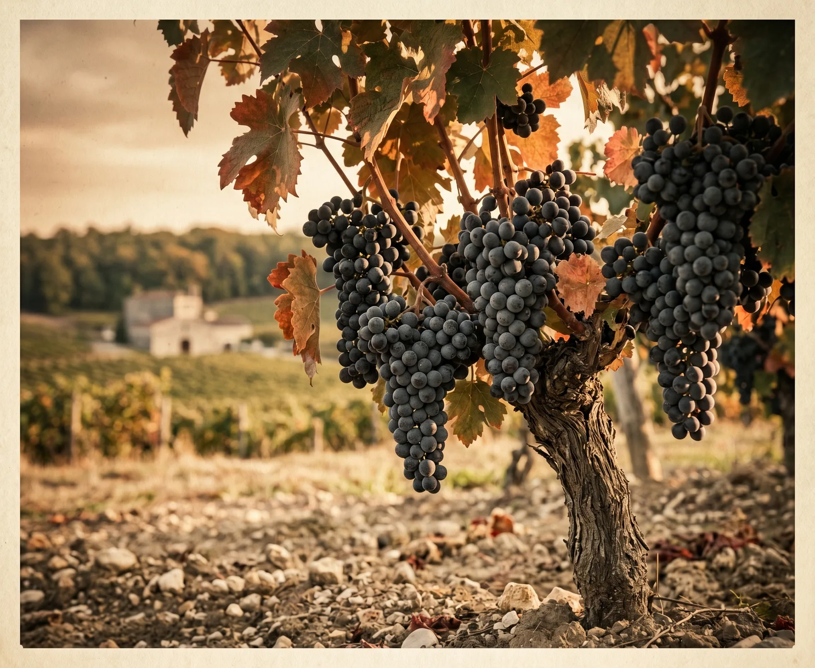 Cabernet Sauvignon on the vine